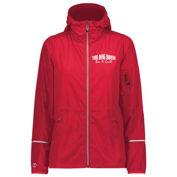 Womens Packable Hooded Jacket - Printed Logo Thumbnail