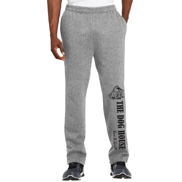 Sport Tek Open Bottom Sweatpant - Printed Logo Thumbnail