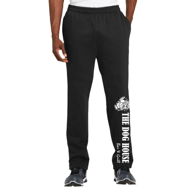 Sport Tek Open Bottom Sweatpant - Printed Logo Thumbnail